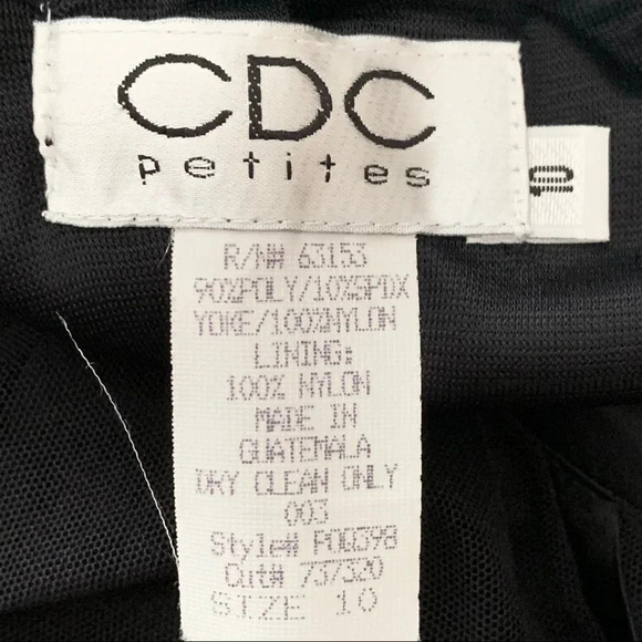 **NEW CDC Embellished Mesh/Velvet Layered Gown - Picture 6 of 6